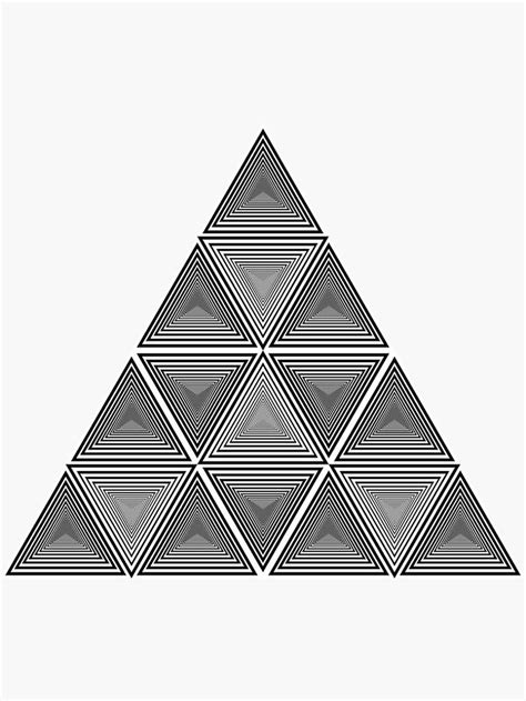 More Triangles Sticker By Johnnet Redbubble