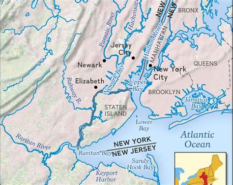 Hudson River Map 13 Colonies Cape May County Map