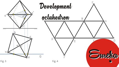 Drawing Tutorial │development Of A Octahedron Youtube