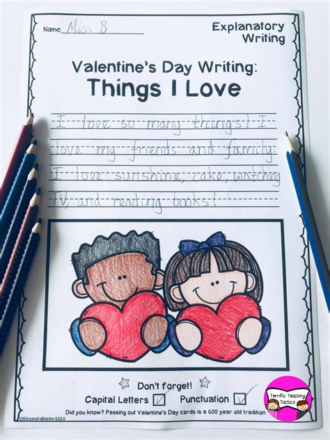 Valentines Day Writing Prompt Valentines Writing February Writing