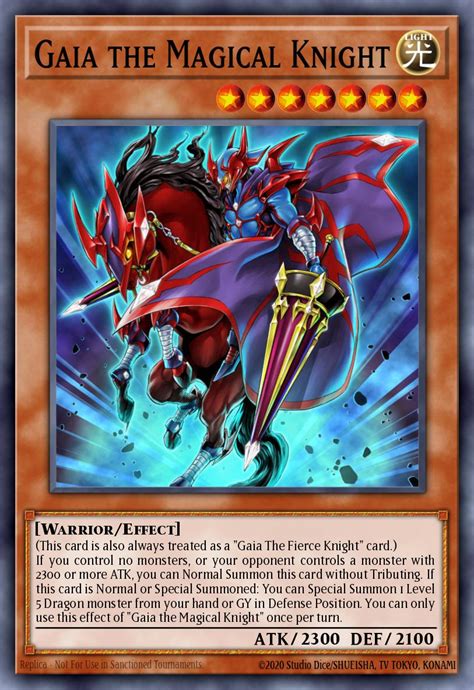 Gaia The Magical Knight Yu Gi Oh Card Database Ygoprodeck