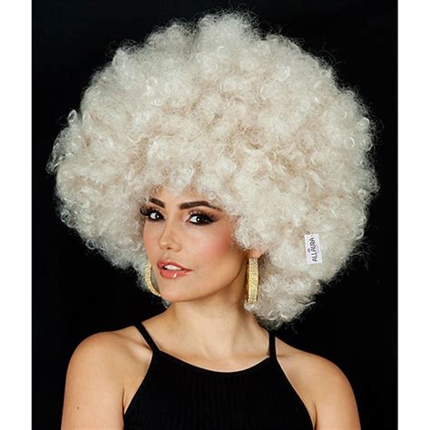 Deluxe S Afro Wig Women Huge Blonde Jumbo Afro Disco Costume Wigs