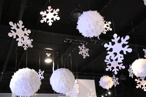 I show you how i hand snowflakes from my ceiling. Diy Hanging Snowflake Decorations - Idalias Salon