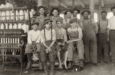 Hine Child Labor 1913 Na Group Of Young Workers With Supervisors At
