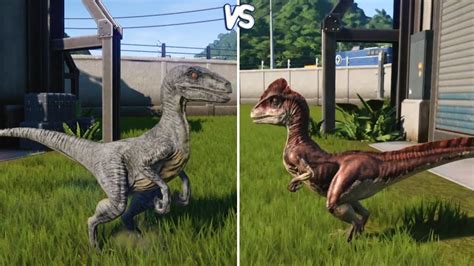 Jurassic World Evolution Velociraptor Vs Deinonychus Gameplay Ps4 Hd 1080p60fps Youtube