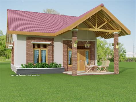 Desain rumah sederhana di desa juga tergantung pada kondisi alam sekitarnya. 22 Model Rumah Sederhana di Kampung Bentuk Biasa Sketsa ...