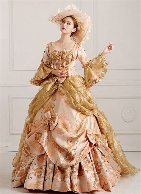 Marie Antoinette Medieval Rococo Ball Gown 18th Century Royal Princess
