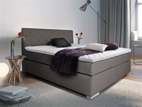 Premium Boxspringbett Inkl Kopfteil X Cm Anthrazit H Rtegrad