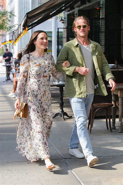 Sophia Bush In A Floral Print Dress Was Seen Out With Grant Hughes N