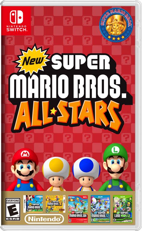 New Super Mario Bros Allstars Cover Art By Bleuvii On Deviantart