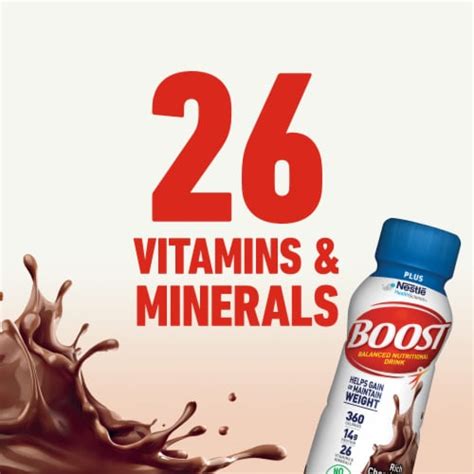Boost Plus Ready To Drink Nutritional Drink Rich Chocolate 12 8 Fl