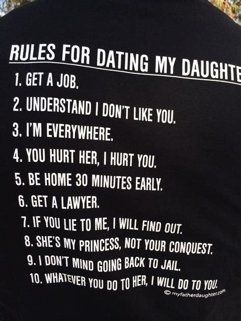 Fathers Rules For Dating His Daughter Telegraph