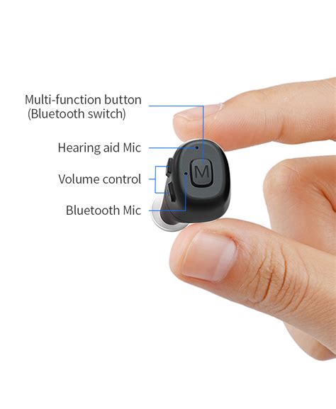 Bluetooth Connected Rechargeable Portable Mini Amplifier Hearing Aid