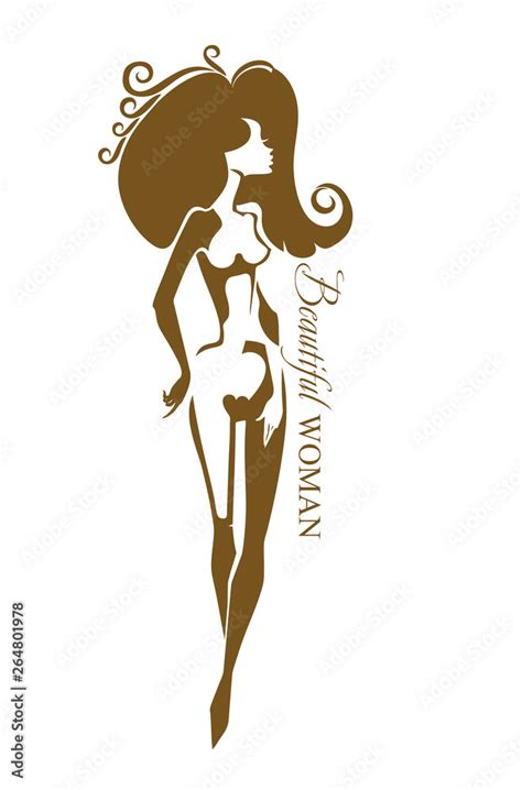 Beautiful Woman Vector Female Nude Beauty Silhouette Can Be Used For The Logo Of A Beauty