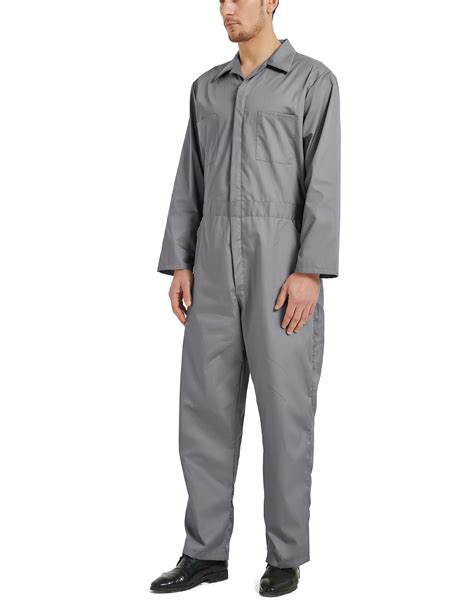 Toptie Mens Coverall Overall Mechanic Work Jumpsuit Short Long Sleeve