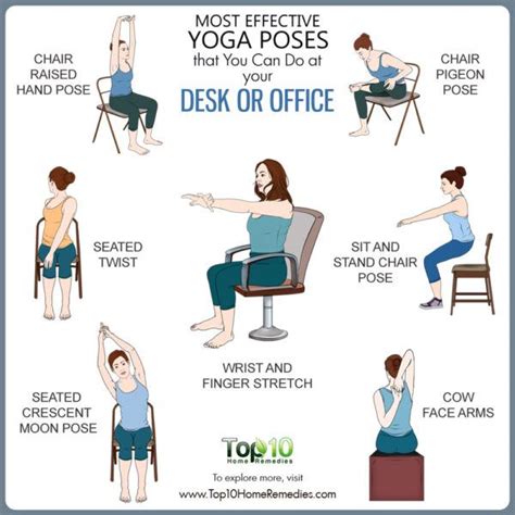 Most Effective Yoga Poses That You Can Do At Your Desk Or Office Top
