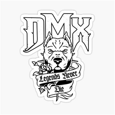 Dmx Legends Never Die Sticker For Sale By Alfieparkai Redbubble