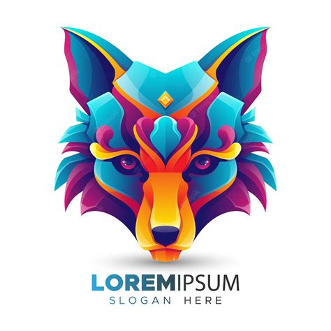 Premium Vector Colorful Fox Logo Template