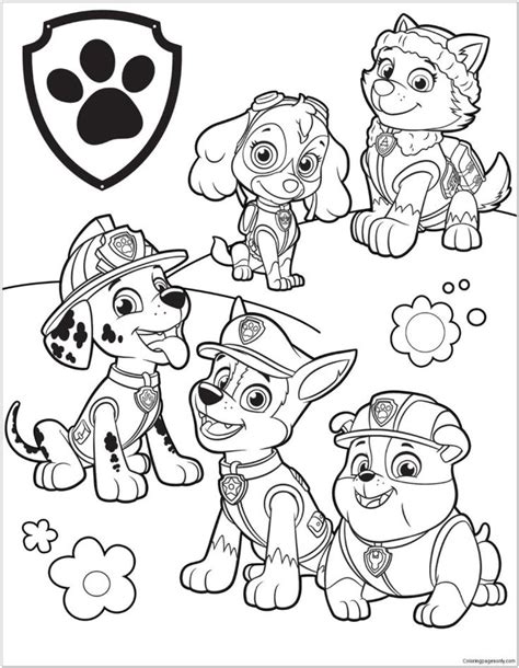 Paw Patrol Coloring Pages ⋆ Coloringrocks Paw Patrol Coloring Pages