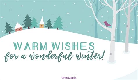 Warm Wishes Ecard Free Winter Cards Online