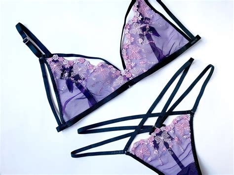 Bra Panty Bra And Panty Sets Bras And Panties Purple Lingerie Cute