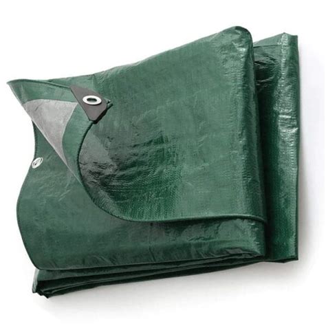 Waterproof Medium Weight Green Tarpaulin 140gsm Uv Protected Tarp Sheet