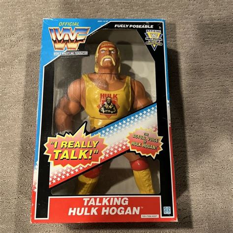 Wwf Hasbro Hulk Hogan 12” Talking Figure Factory Sealed 1990 Vintage