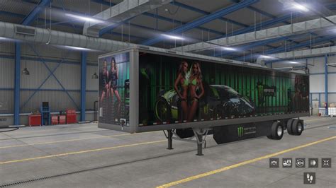 ATS Ownership Box Trailer Monster Energy Drink Skins Truck Skins X SKIN 엑스스킨