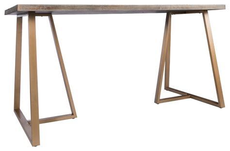 Check spelling or type a new query. Robbie Wood Desk With Gold Legs - Contemporary - Desks And Hutches - by Statements by J