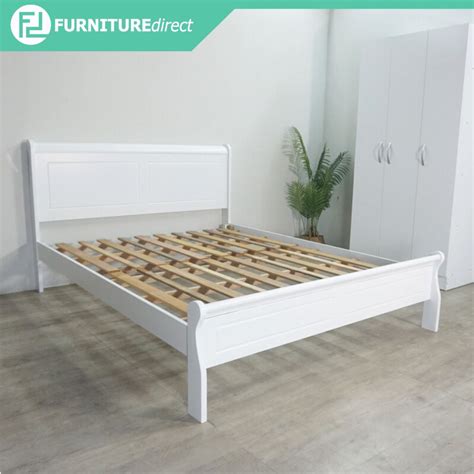 Furniture Direct Florida Solid Wood Queen Size Bed Frame Katil Queen