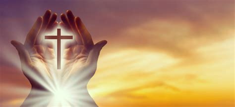 Crosses With Praying Hands Wallpaper