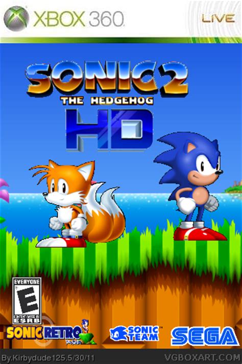 Sonic 2 Hd Xbox 360 Box Art Cover By Kirbydude125