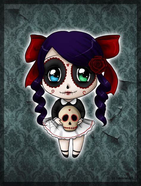 Skull Candy Chibi By Savanasart On Deviantart Voodoo Doll Tattoo