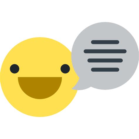 Emoji Communications Speaking Chat Speech Bubble Smileys Emoticon