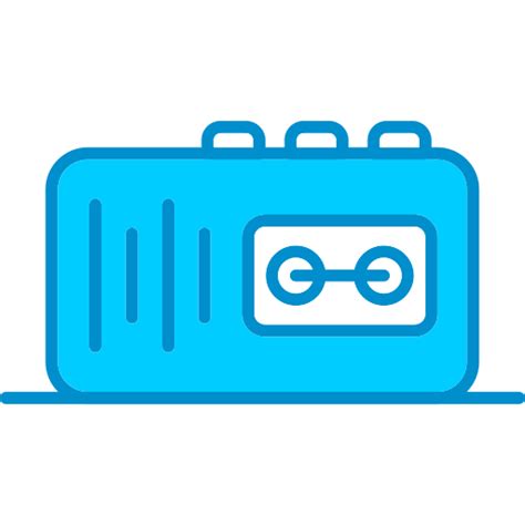 Tape Recorder Generic Blue Icon