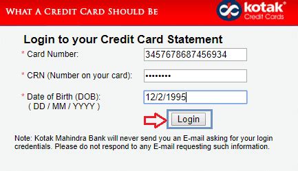 It provides an easy and secure way of transacting online without providing. How to Get Kotak Credit Card Statement Online