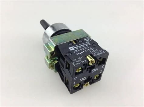 10pcslot Bd25 2 Position No Nc Maintained Select Selector Switch In
