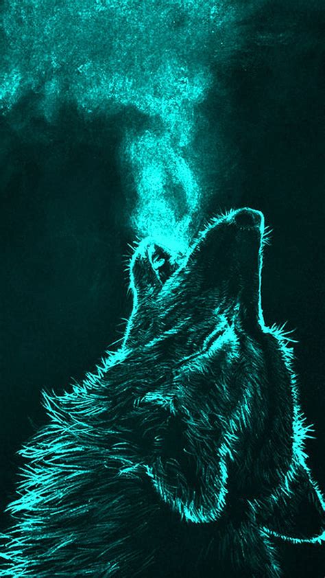 Blue And Green Wolf Wallpapers Wallpaper Cave