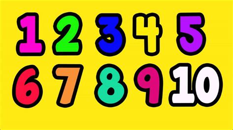 Colored Printable Numbers 1 10 Numbers Free Printable Templates