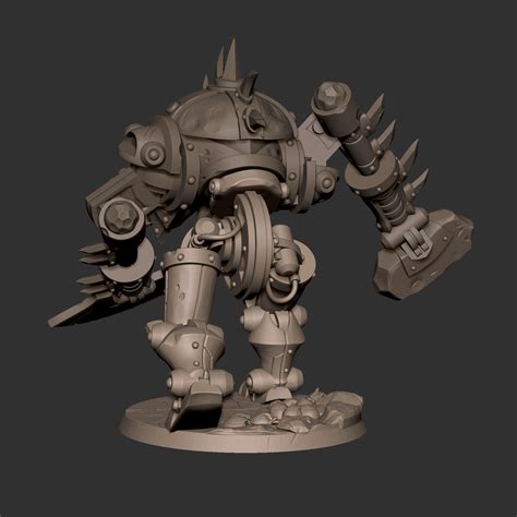 Warforged Titan Bite The Bullet Studio Miniatures By Only