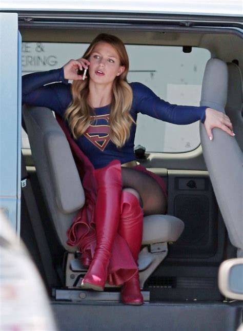 New Behind The Scenes Photos From Supergirl Melissa Benoist Sexy