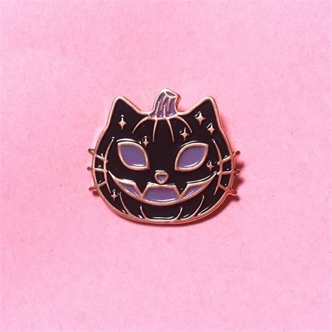 Pumpkitty Enamel Pin by Sophie Hargreaves on Etsy ... |
