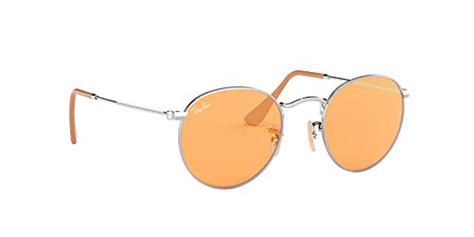 Ray Ban Rb3447 Evolve Metal Round Sunglasses Silver Orange Photochromic 53 Mm Pricepulse