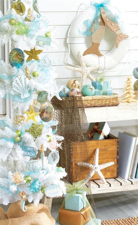 Beach Christmas Decorations And Ideas Inspired By Sea Sand And Shells