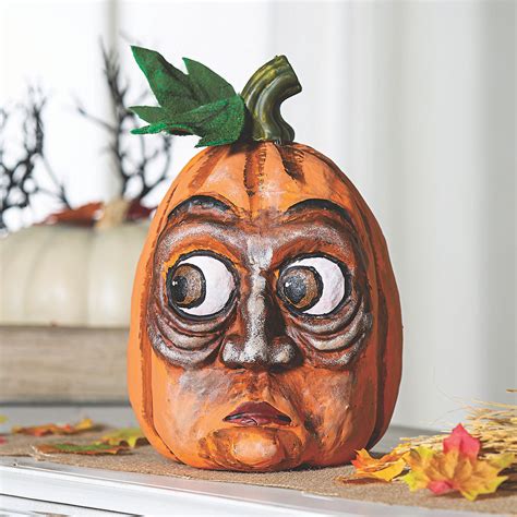 Funny Face Pumpkin Halloween Decoration Home Decor 1 Piece Ebay