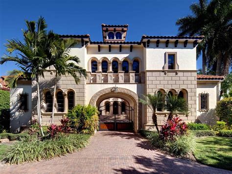 Spanish Style Mansion Is Located In Naples Fl Hgtv Living