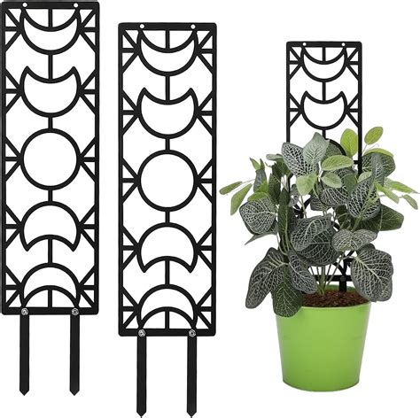 Froats 2 Pack Metal Moon Phase Trellis For Potted Plants
