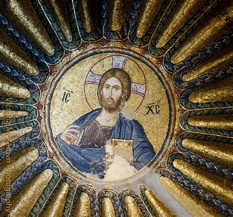 Jesus Dome Mosaic Chora Kariye Church Museum Vicimck Flickr