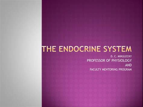 Ppt The Endocrine System Powerpoint Presentation Id4146032