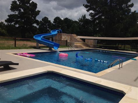 Water Slides For Residential Pools Residential Pool Pool Swimming